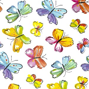 200-2940 나비 (수입/포인트시트지 - Butterfly / 폭45cm / 리폼시트지 / 꽃무늬 / 북유럽 / 셀프인테리어)